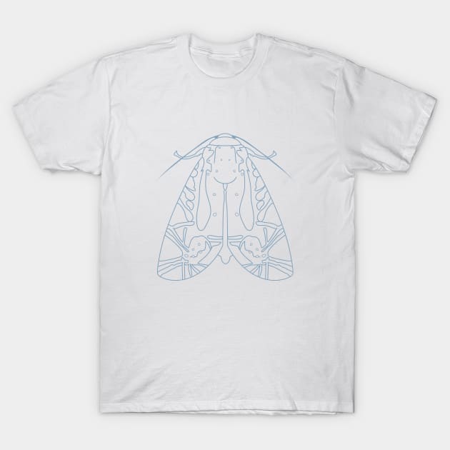 Picasso moth Lineart T-Shirt by Tiomio